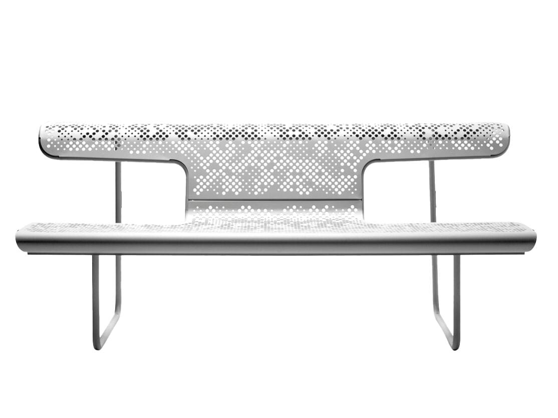 Стальная скамья со спинкой BD Barcelona EL POETA ARCH-00046896 - Вид №1