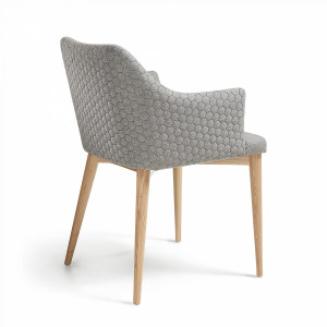 049368 Стул серый тканевый La Forma Danai