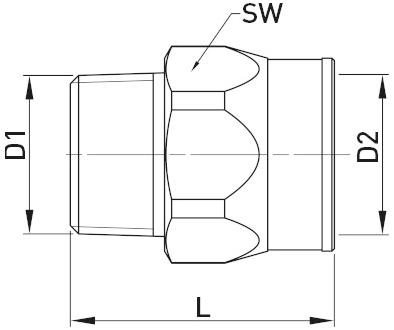 TECO Фитинг с наружной / внутренней резьбой Gst® sun-id-1387681 - Вид №1