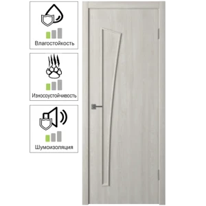 Дверь межкомнатная Белеза глухая финиш-бумага ламинация цвет дуб тернер белый 60x200 см 82678466 STLM-2017628