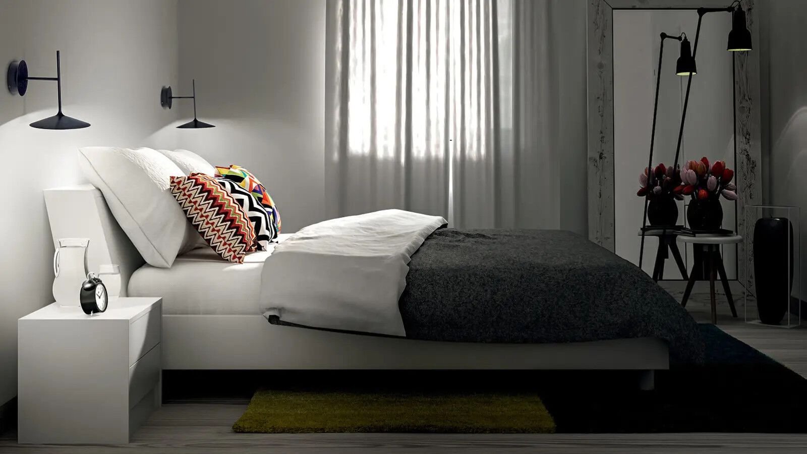 Стальной светодиодный настенный светильник In Stock Linea Light Group ARCH-00051309 - Вид №1