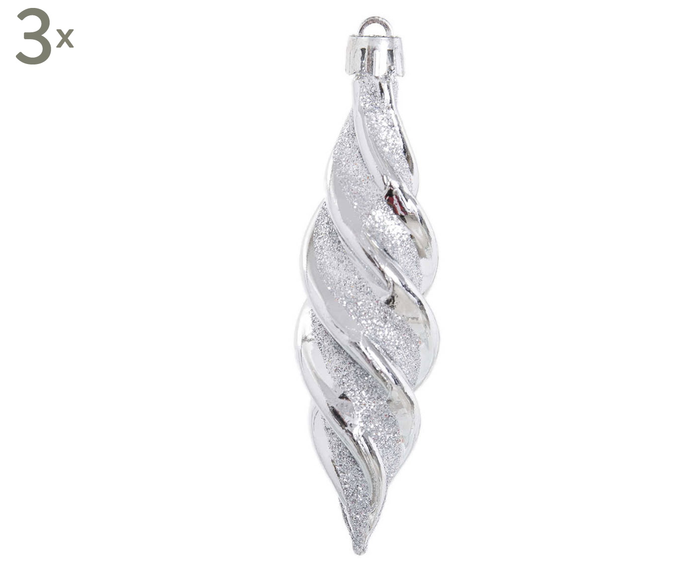 DZ-088-031 елочная игрушка, набор 3шт TO4ROOMS 