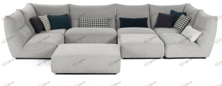 Roche Bobois Секционный модульный диван из ткани sun-id-1476674