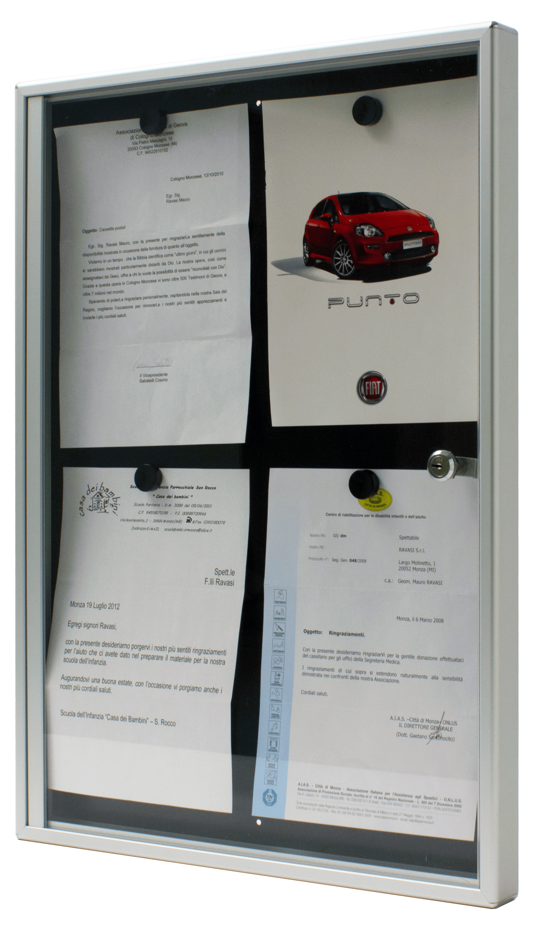 Отдельно стоящая настенная доска объявлений для общественных мест RAVASI Bacheche portacomunicati ARCH-00079281 - Вид №2