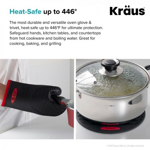 KST-1B-KSB-1B подставка и рукавица (силикон) krausru  - Вид №2