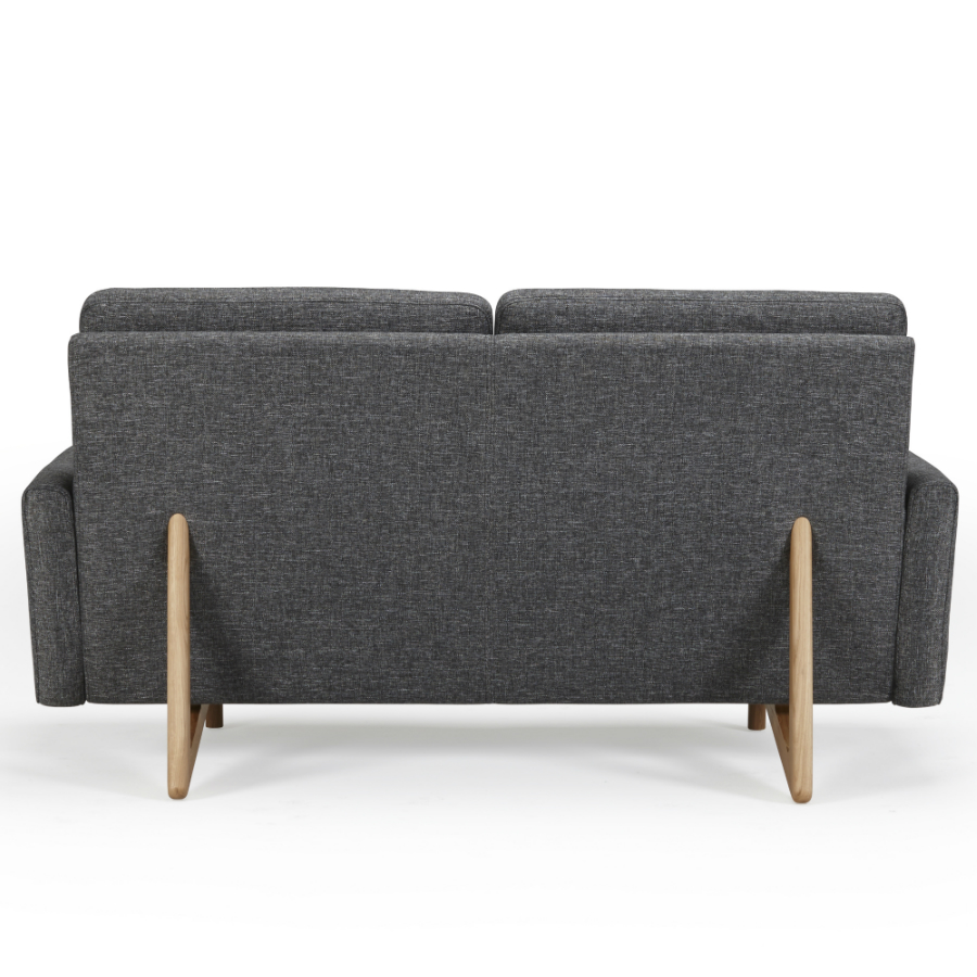 Диван двухместный Egsmark с мягкими подлокотниками, лакированный дуб, темно-серый Kragelund 20002202248 - Вид №6