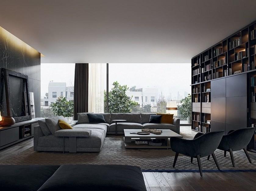 Poliform Модульный деревянный книжный шкаф sun-id-1516130 - Вид №13