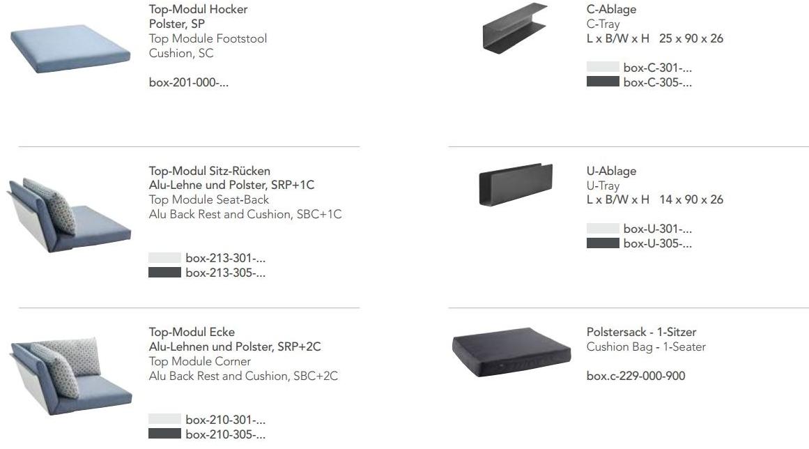 solpuri Модульный угловой садовый диван из ткани Boxx sun-id-1450460 - Вид №13