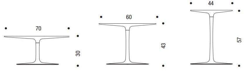 MDF Italia Круглый журнальный столик Flow sun-id-1431462 - Вид №5