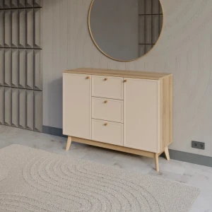 Комод KONSENSA Амьен 3 ящика 120x94x41.7 см ЛДСП цвет бежевый