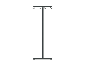 Стальная напольная вешалка с порошковым покрытием