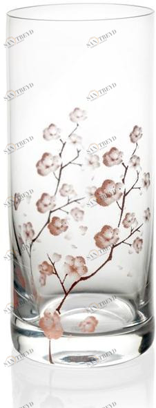 IVV Набор из 2 стеклянных бокалов с цветочным декором Wabi-sabi 8415.3