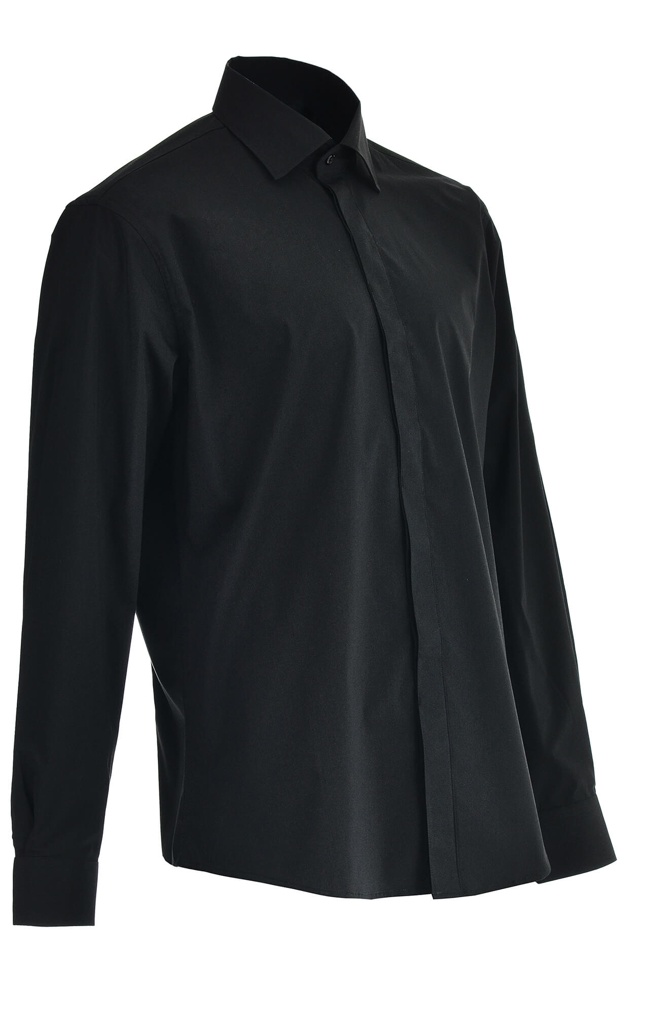 5030110 Рубашка мужская  black El-Risto  Корпоративная одежда  размер 44/182-188  - Вид №2