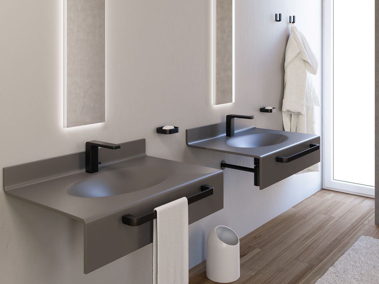 Металлическая вешалка для полотенец GEDY ARCH-00038253 - Вид №3