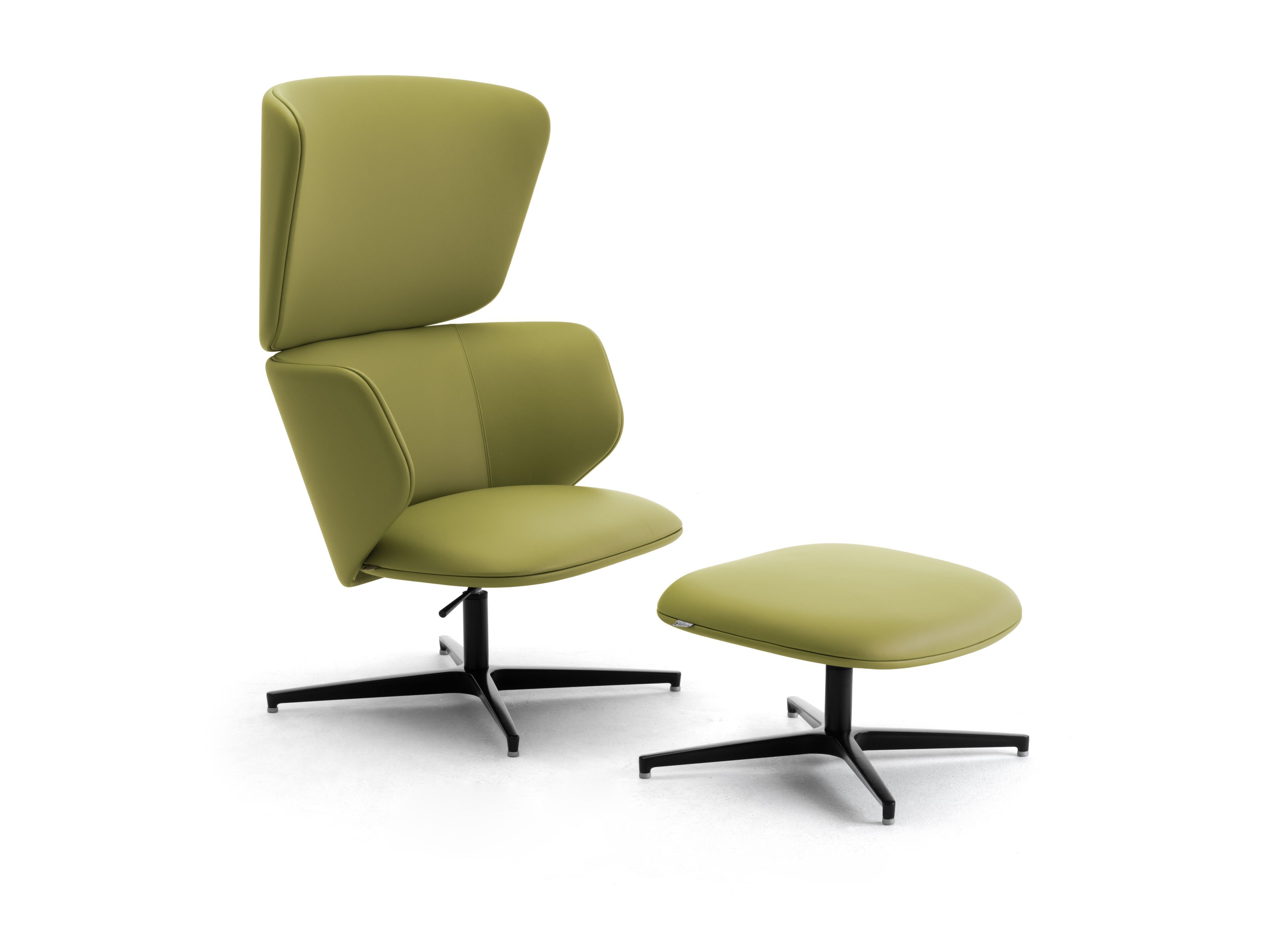 Кожаное вращающееся кресло с высокой спинкой для контракта Leyform Alisè Lounge ARCH-00064529 - Вид №8