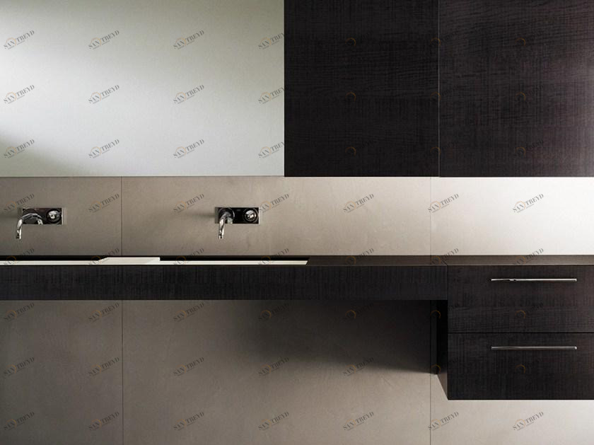 Moab80 Двойная подвесная тумба под раковину из кофейного дуба Block2 sun-id-1507834