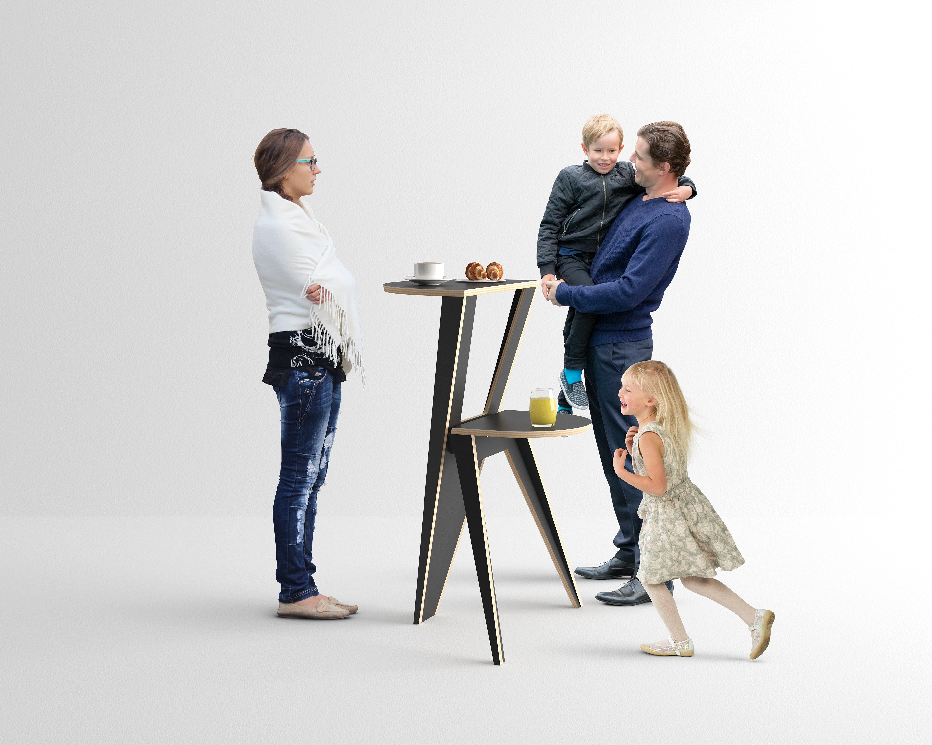 Высокий многослойный стол SCHNEEWEISS interior One4two ARCH-00134331 - Вид №2