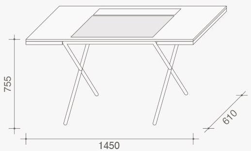 Lema Стол из орехового дерева с ящиками sun-id-1361483 - Вид №4