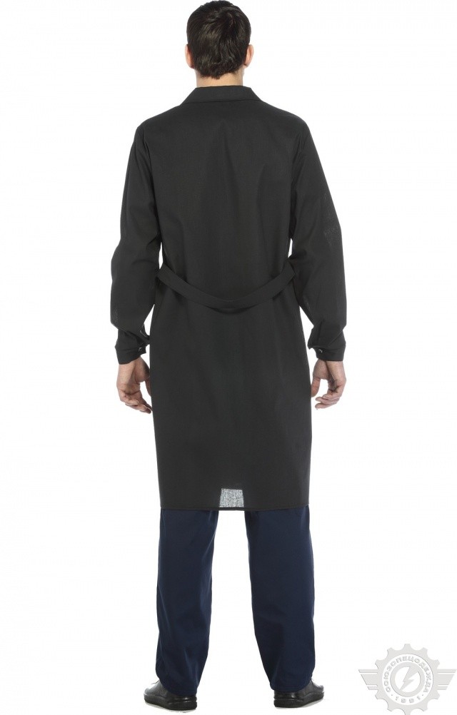 61706 Халат мужской темный  Одежда для обслуживающего персонала  размер 48-50/182-188 Спецодежда  - Вид №3