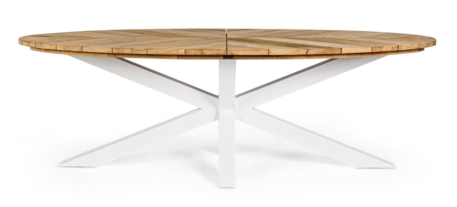 Овальный стол для сада из алюминия и тика BIZZOTTO PALMDALE ARCH-00071500 - Вид №24