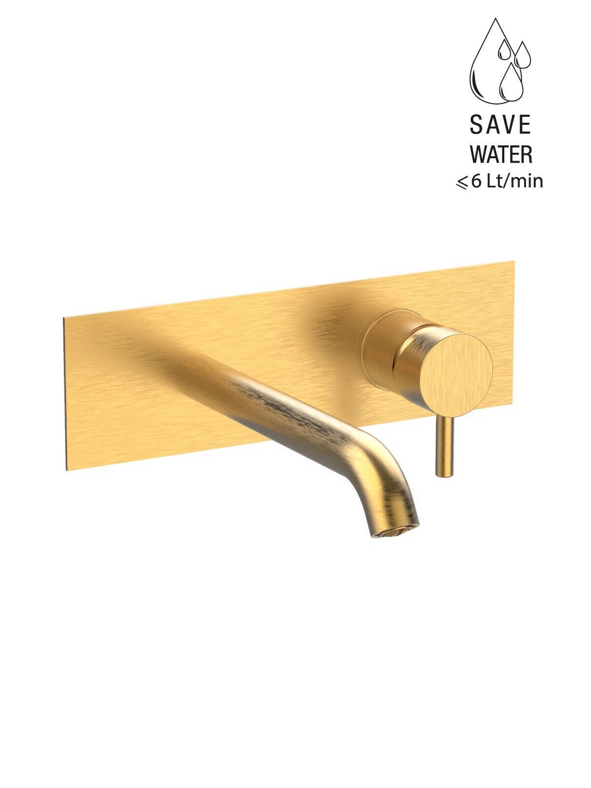 Настенный однорычажный смеситель для раковины с ограничителем расхода Rubinetterie Frattini Pepe XL ARCH-00076573 - Вид №46