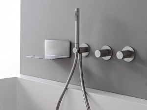 Смеситель для ванны из нержавеющей стали с душем