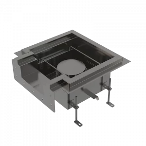 Промышленный сливной трап с коробчатым выпуском из нержавеющей стали AISI 304