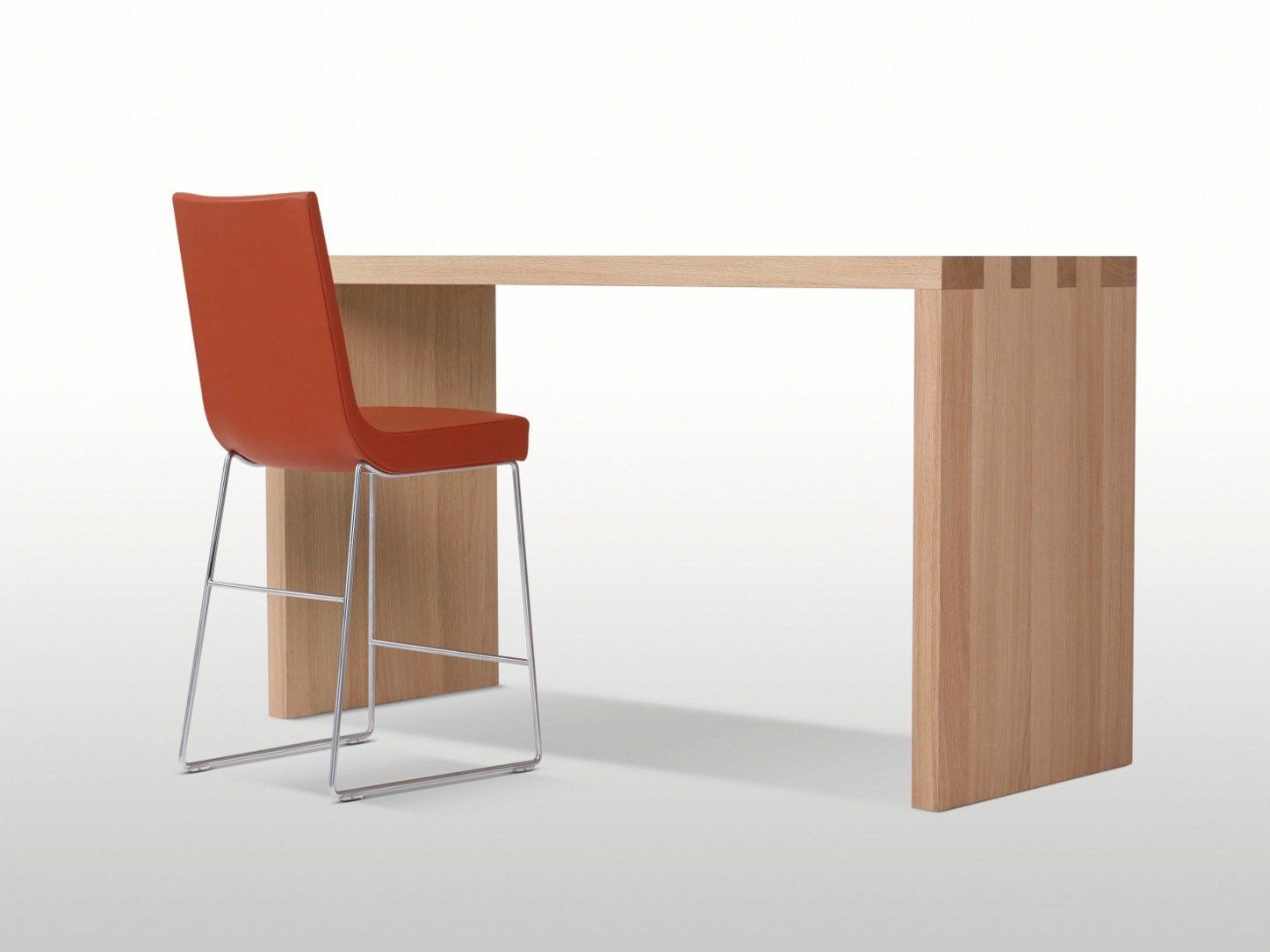 Высокий кожаный стул со спинкой Montis Джим ARCH-00036854 - Вид №1