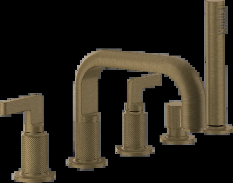 Смеситель для ванны 58040 713 Gessi Inciso СТАРИННАЯ ЛАТУНЬ