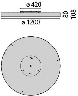 PERFORMANCE iN LIGHTING Светодиодный потолочный светильник из алюминия и пластика Sl780 sun-id-1351121 - Вид №3