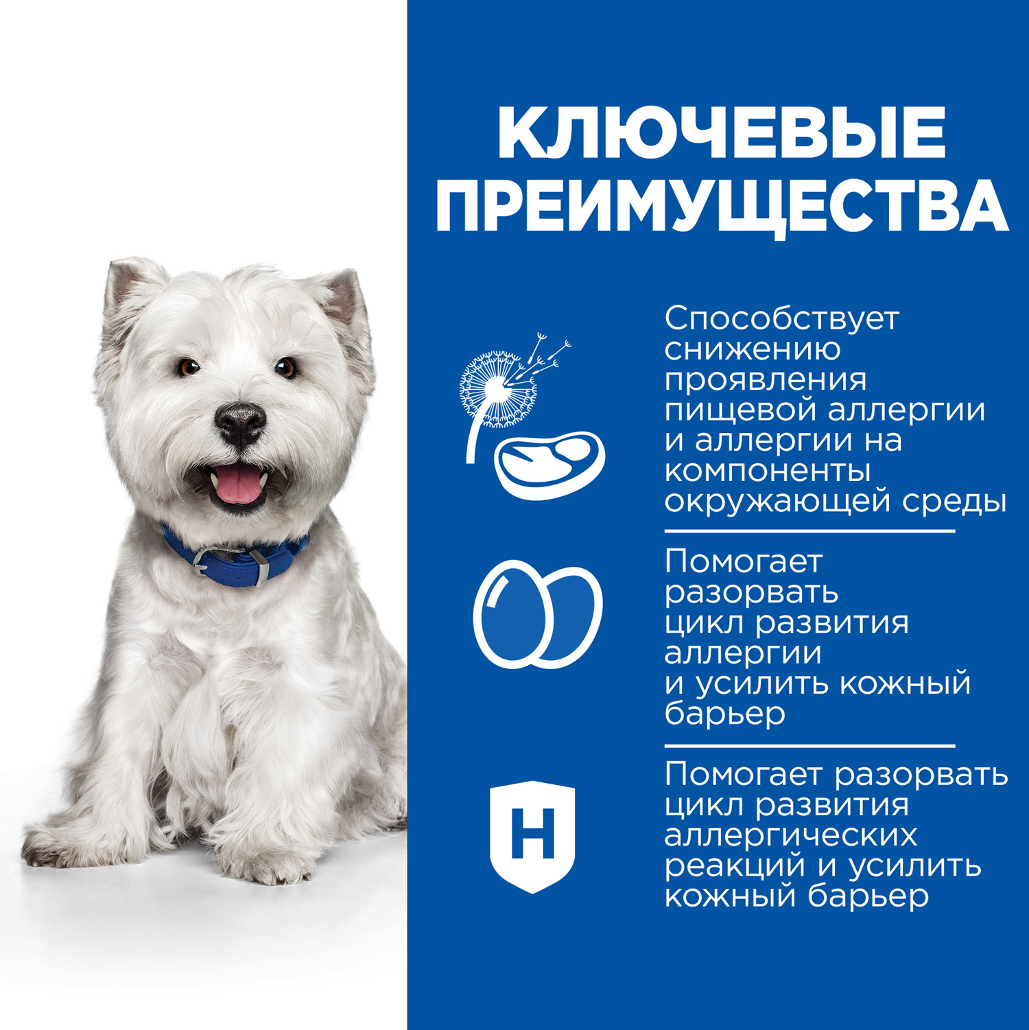 ПР0058429 Корм для собак HILL"S PD Derm Complete Mini для поддержания здоровья кожи при аллергии для мелких пород сух. 1,5кг Hill's  - Вид №3