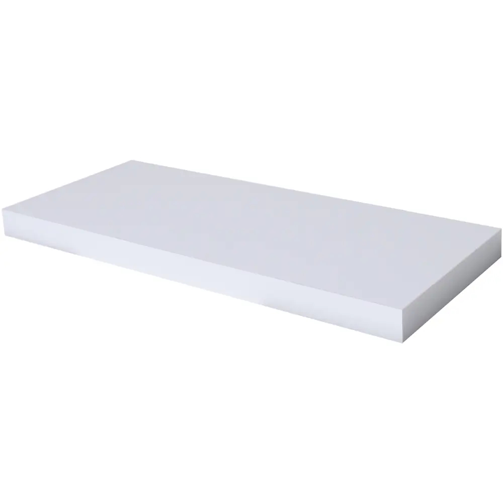 Полка мебельная прямая 80x23.5x3.8 см МДФ цвет белый 81898862 STLM-2014835 SPACEO 