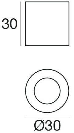 Linea Light Group Квадратный светодиодный точечный светильник из алюминия Baton sun-id-1419072 - Вид №2