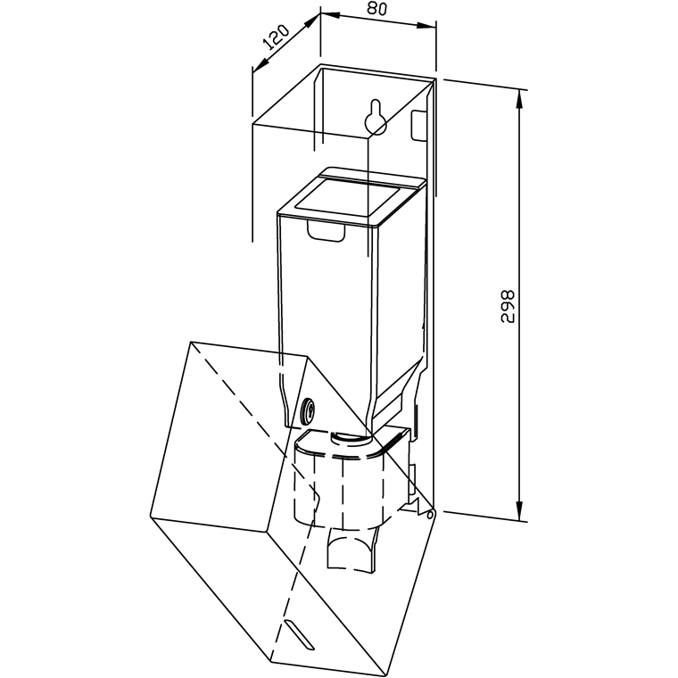 728304 Дозатор жидкого мыла WP102-1 WAGNER_EWAR A-LINE Wagner Ewar  - Вид №1