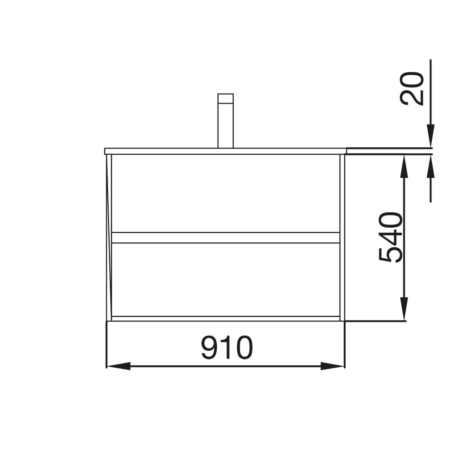 85075 SALGAR Мебель для умывальника NOJA 900 MATT GREY + Раковина Мэтт Грей - Вид №2