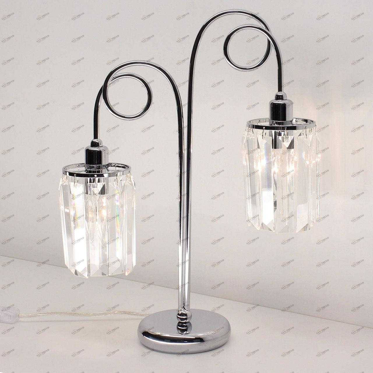 Настольная лампа Citilux Синди CL330821 CITILUX ИНТЕРЬЕРНЫЕ 191650 Прозрачный;хром 