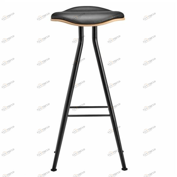 NORR11 Высокий табурет с железной конструкцией и кожаным сиденьем sun-id-1411752