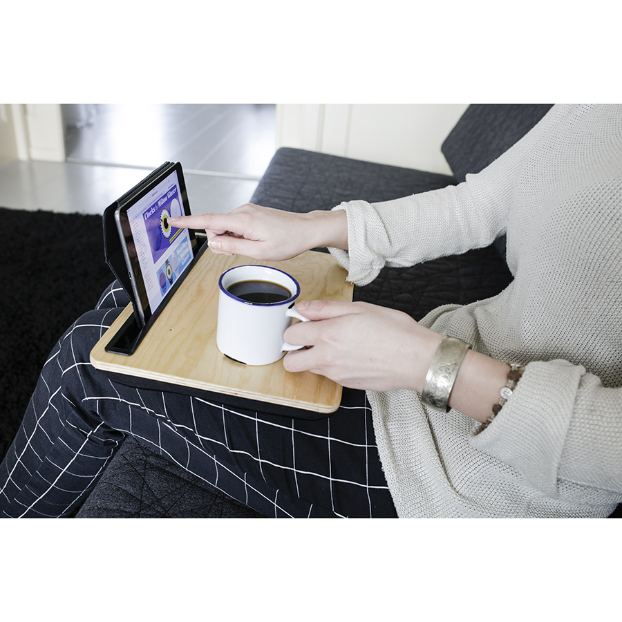 US039W Столик-поднос 33,5 х 23,5 дерево Kikkerland  - Вид №4