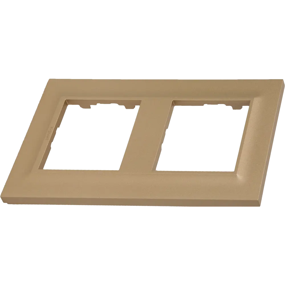 Legrand Structura - Рамка для розеток 2-постовая в золотом металлике 82064705 STLM-0018688 - Вид №2