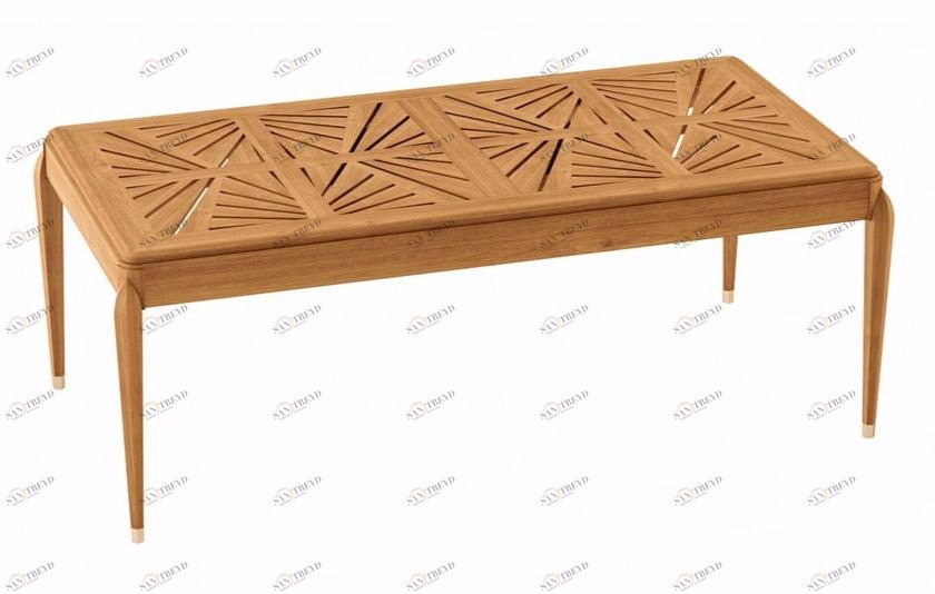 ASTELLO Прямоугольный садовый стол из тикового дерева раздвижной Iris Ir.tr1.a1.10