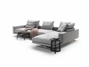 Flexform Угловой диван из ткани с шезлонгом