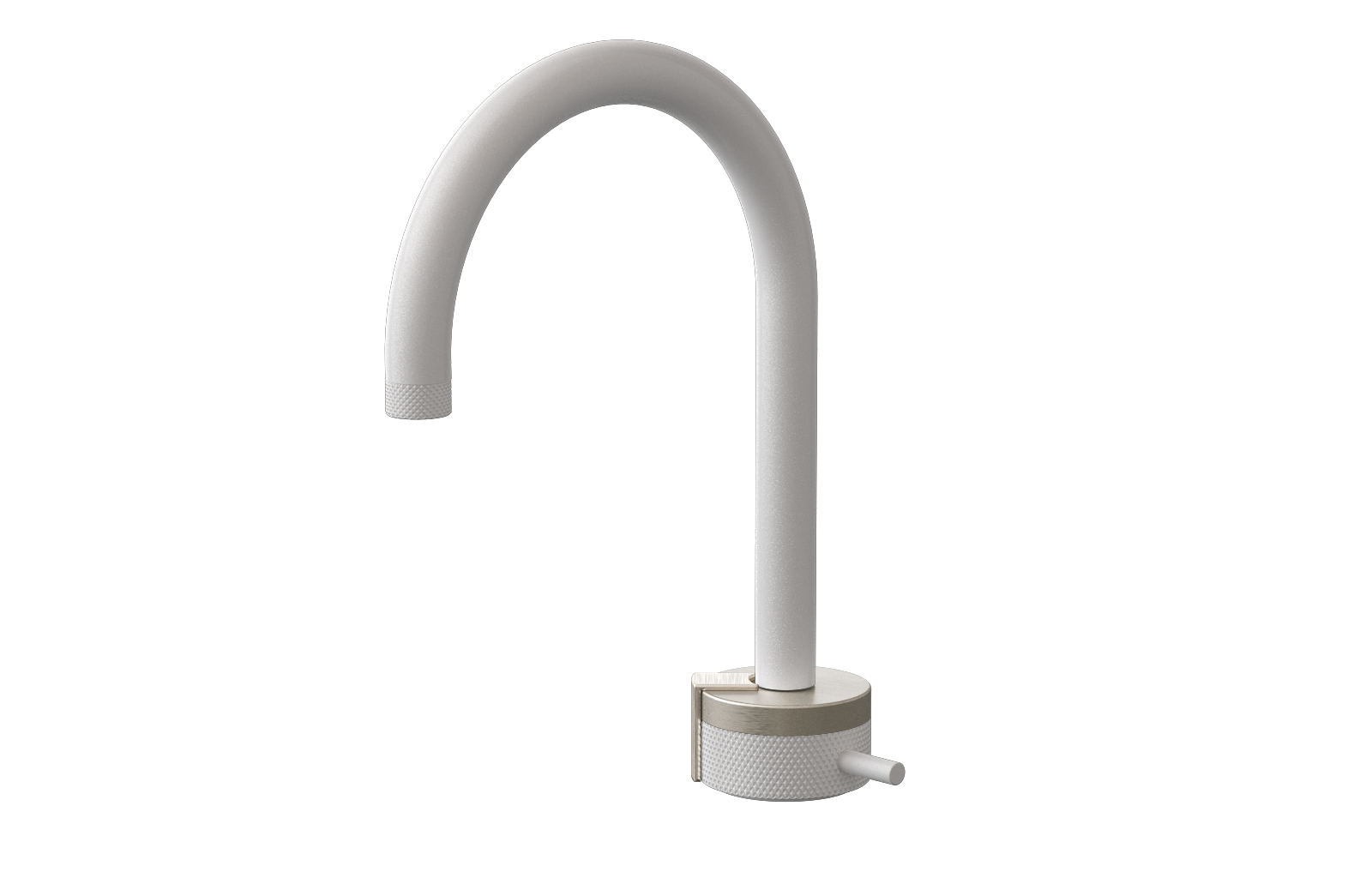 E-11502-R1SN-L2BNi-WT Однорычажный прогрессивный смеситель для раковины - излив 16см GRAFF MOD+