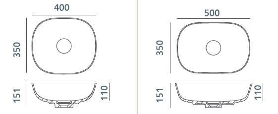 Прямоугольная столешница из Долотека© Acquabella Acquawhite ARCH-00104004 - Вид №2