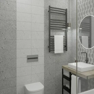 Плитка настенная Axima Руан 20x30 см 1.44 м² матовая цвет темно-серый терраццо 89336239 STLM-2043015