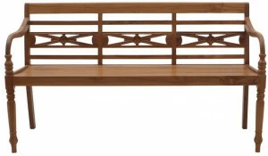 Il Giardino di Legno Садовая скамейка из тика с подлокотниками Giava Giav0244