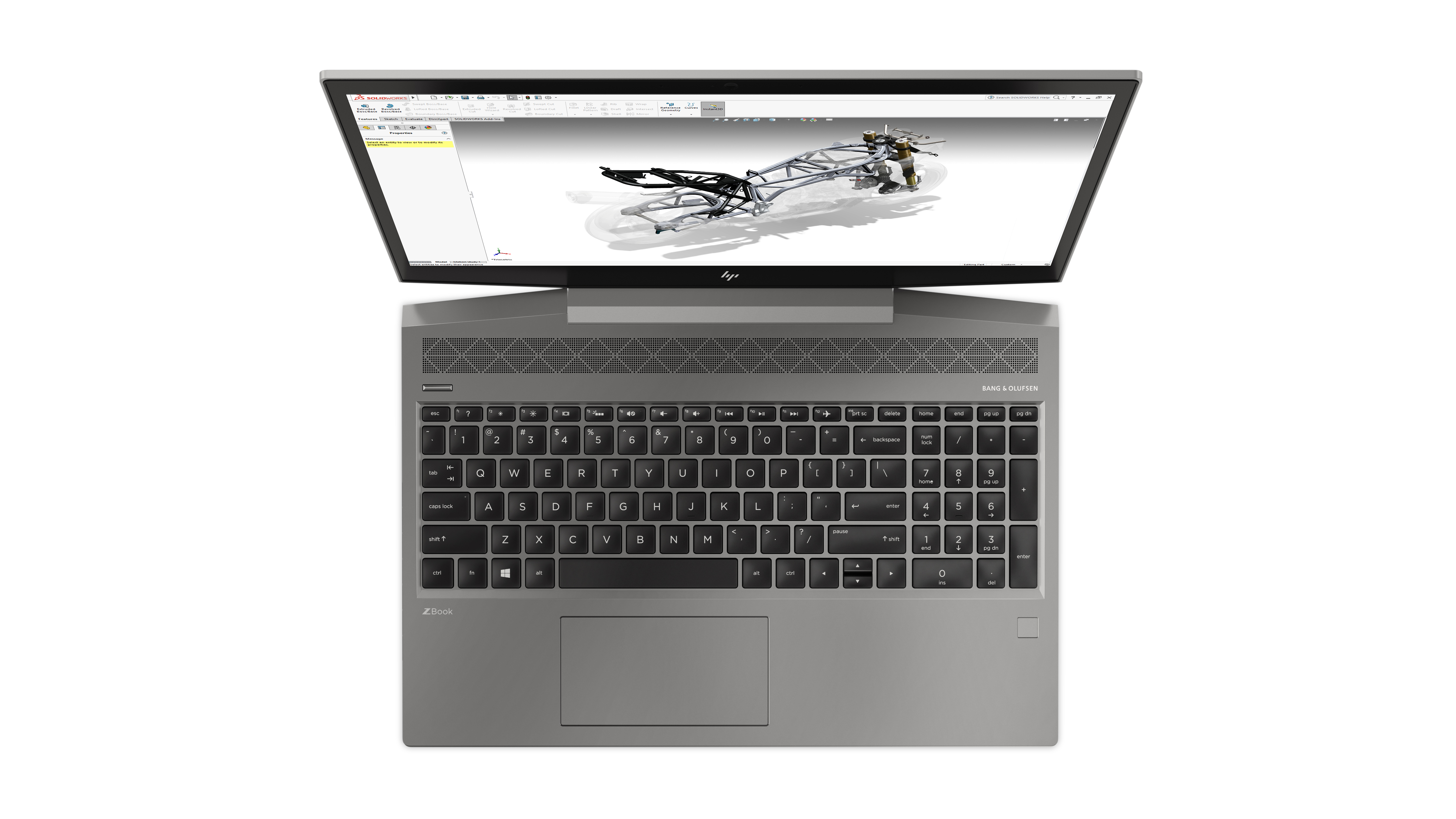 4QH39EA#ACB zbook 15v g5 15.6"(1920x1080)/intel xeon e-2176m(2.7ghz)/32768mb/512ssdgb/nodvd/ext:nvidia quadro p600/70whr/war 1y/2.16kg/silver/w10pro HP Santreyd  - Вид №2