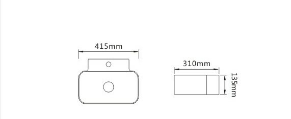 SL-2002 Раковина керамическая накладная с переливом LAB.Space  - Вид №1