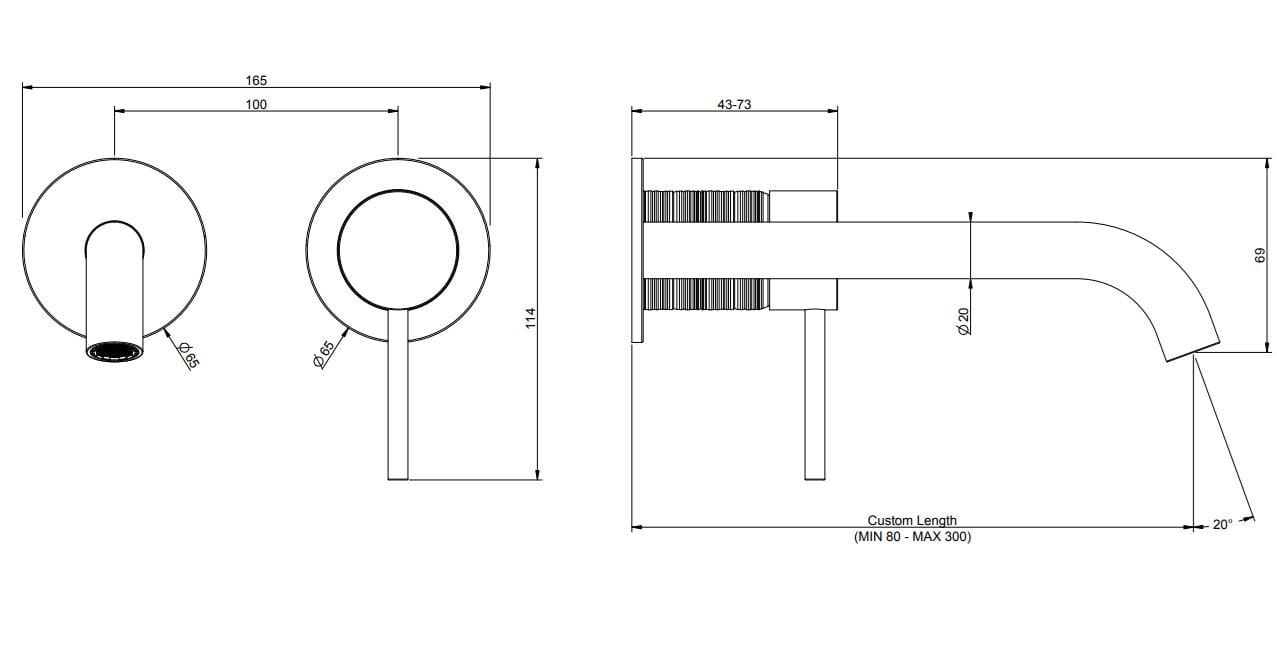 Смеситель для раковины из нержавеющей стали Gessi Messi316 ARCH-00049735 - Вид №3