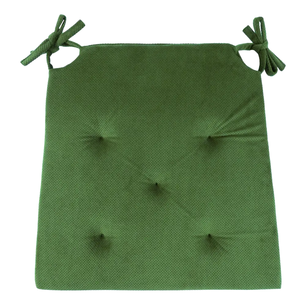 Подушка для стула Linen Way Грид 40/35x4x40 см полиэстер зеленый 82745306 STLM-2111579