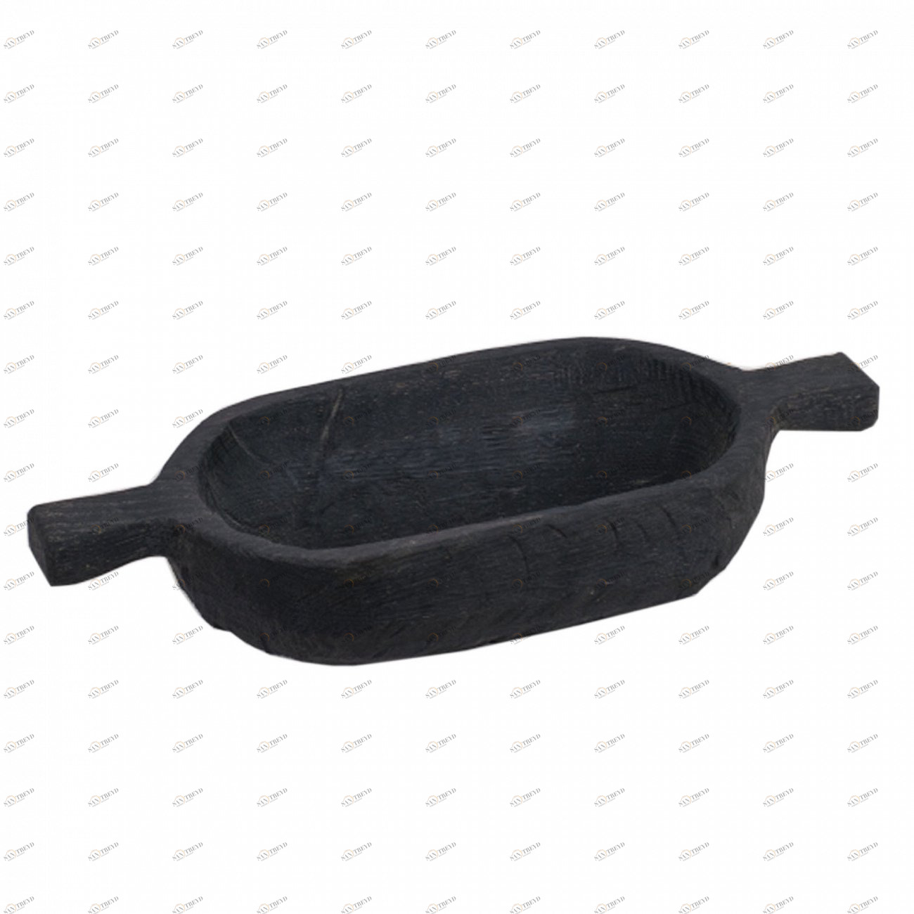 Плошка, две ручки Чёрный FUGA ECO WOOD 123646 Чёрный 